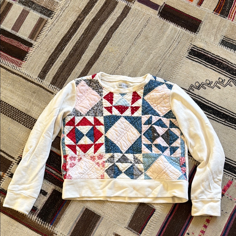Artistan Made Quilt Crew Sweatshirt By Anemone